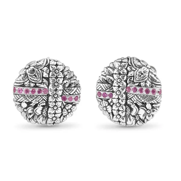 Stephen Dweck Kyoto Pink Sapphire 0.50ct Earrings In Sterling Silver< Earrings