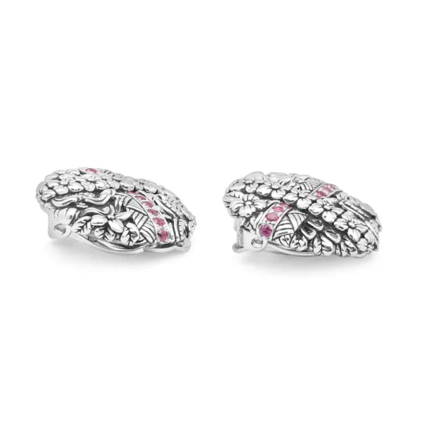 Stephen Dweck Kyoto Pink Sapphire 0.50ct Earrings In Sterling Silver< Earrings