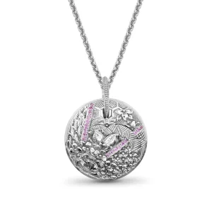 Stephen Dweck Kyoto Pink Sapphire 0.65ct Pendant in Sterling Silver< Necklace