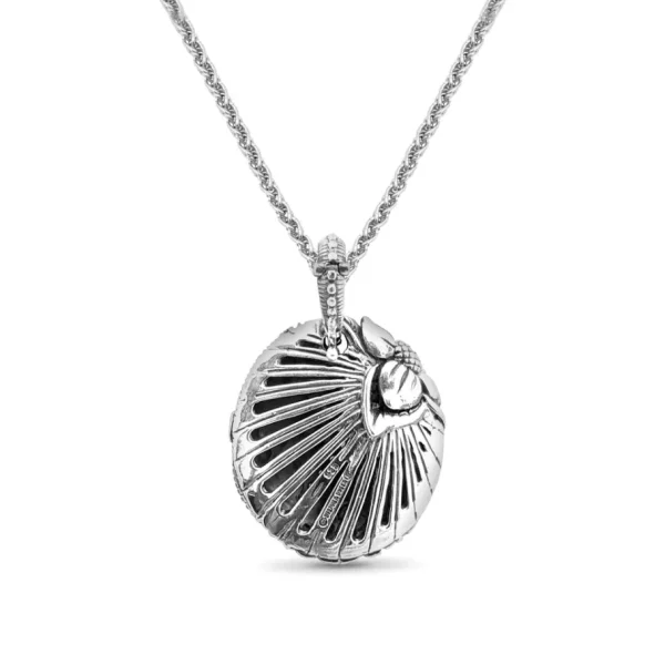 Stephen Dweck Kyoto Pink Sapphire 0.50ct Pendant in Sterling Silver< Necklace