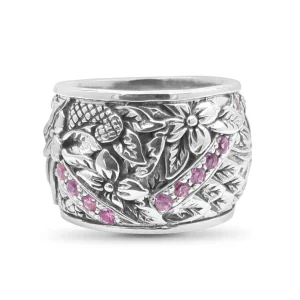 Stephen Dweck Kyoto Pink Sapphire 0.40ct Ring in Sterling Silver< Rings