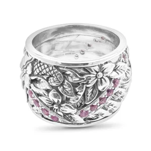 Stephen Dweck Kyoto Pink Sapphire 0.40ct Ring in Sterling Silver< Rings