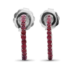 Stephen Dweck Kyoto Ruby 1.85ct Earrings in Sterling Silver< Earrings