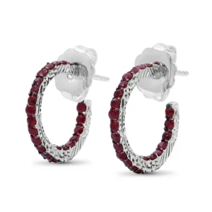 Stephen Dweck Kyoto Ruby 1.85ct Earrings in Sterling Silver< Earrings