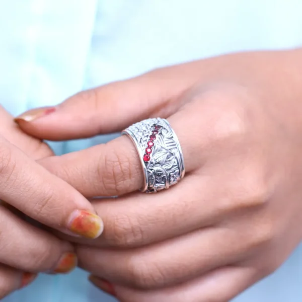 Stephen Dweck Kyoto Ruby 0.70ct Ring in Sterling Silver< Rings