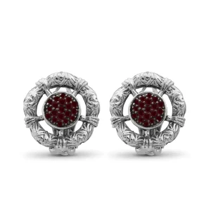 Stephen Dweck Kyoto Ruby Earring in Sterling Silver< Earrings