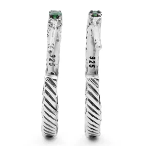 Stephen Dweck Kyoto Tsavorite 1.85ct Earrings in Sterling Silver< Earrings