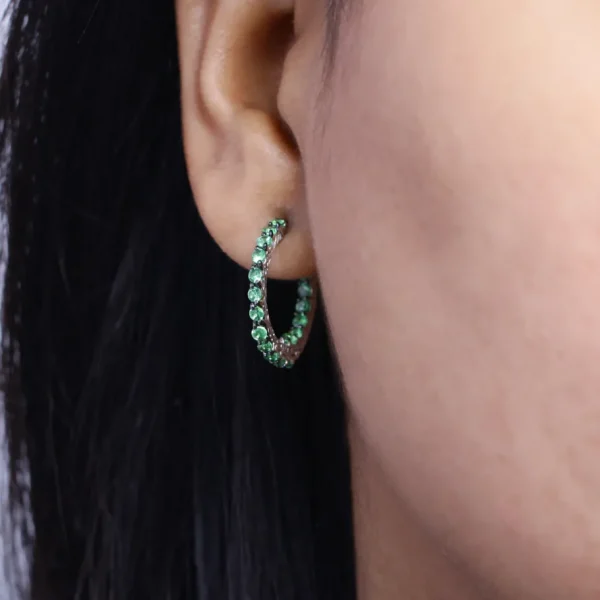 Stephen Dweck Kyoto Tsavorite 1.85ct Earrings in Sterling Silver< Earrings