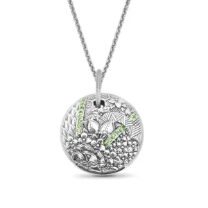 Stephen Dweck Kyoto Tsavorite 0.75ct Pendant Large in Sterling Silver< Necklace