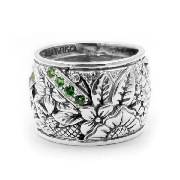 Stephen Dweck Kyoto Tsavorite 0.70ct Ring in Sterling Silver< Rings