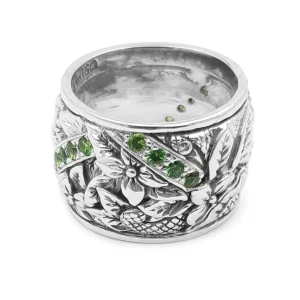 Stephen Dweck Kyoto Tsavorite 0.70ct Ring in Sterling Silver< Rings