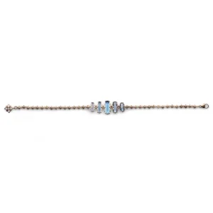 Stephen Dweck Luxury Aurora Swiss Blue Topaz and 0.15ct Diamond Bracelet in 18K Gold< Bracelets