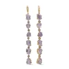 Stephen Dweck Luxury Galactical Lavender Moon Quartz and Diamond 0.35ct Earrings in 18K Gold< Earrings