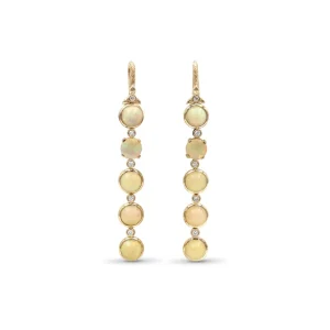 Stephen Dweck Luxury Opal 9ct and Diamond 0.30ct Earring in 18K Gold< Earrings