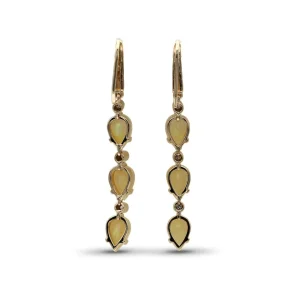 Stephen Dweck Luxury Opal 4.7ct and Diamond 0.30ct Earring in 18K Gold< Earrings