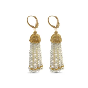 Stephen Dweck Luxury Pearlicious White Pearl and Diamond 0.35ct Earring in 18K Gold< Earrings