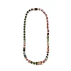 Stephen Dweck Luxury Pink Green and Watermelon Tourmaline 84ct and Diamond 0.75ct Necklace in 18K Gold< Necklace
