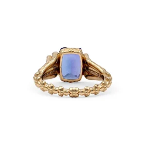 Stephen Dweck Luxury Tanzanite 3.2ct and Diamond 0.15ct Ring in 18K Gold< Rings