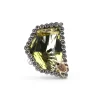 Stephen Dweck One of a Kind Lemon Citrine and Champagne Diamond 0.45ct Ring in Sterling Silver with 18K Gold Adam< Rings