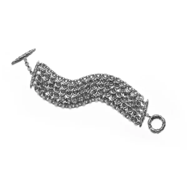 Stephen Dweck Orogento 6 Strand Hand Weave Sterling Silver Bracelet< Bracelets