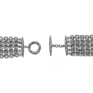 Stephen Dweck Orogento 6 Strand Hand Weave Sterling Silver Bracelet< Bracelets