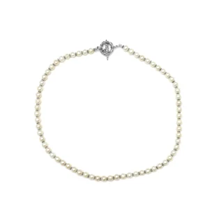 Stephen Dweck Pearlicious 7MM Round White Pearl Necklace in Sterling Silver< Necklace