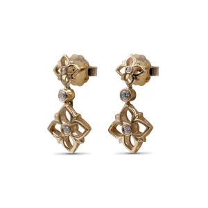 Stephen Dweck Signature White Diamond 0.10ct 7mm, 11mm Earring in 18K Gold< Earrings