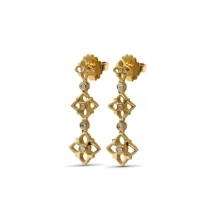 Stephen Dweck Signature White Diamond 0.20ct 7mm, 9mm, 11mm Earring in 18K Gold< Earrings