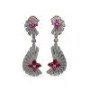 Stephen Dweck Sunray Ruby 2.20ct and Diamond 2.05ct Earring in 18K Gold< Earrings