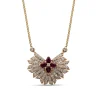 Stephen Dweck Sunray Ruby 0.68ct and Diamond 0.85ct Pendant in 18K Gold< Necklace