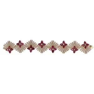 Stephen Dweck Sunray Ruby 23.63ct and Diamond 6.39ct Bracelet in 18K Gold< Bracelets