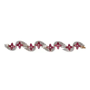 Stephen Dweck Sunray Ruby 21.90ct and Diamond 7.30ct Bracelet in 18K Gold< Bracelets