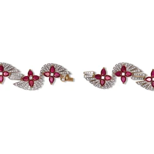 Stephen Dweck Sunray Ruby 21.90ct and Diamond 7.30ct Bracelet in 18K Gold< Bracelets