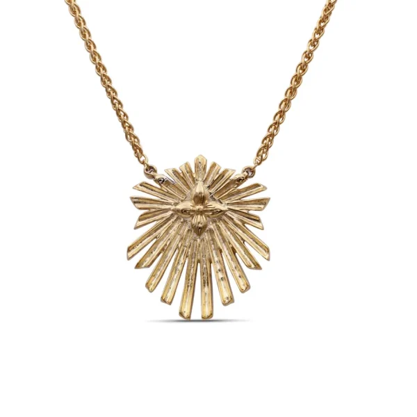 Stephen Dweck Sunray Ruby 0.80ct and Diamond 1.35ct Pendant in 18K Gold< Necklace