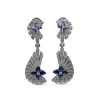 Stephen Dweck Sunray Sapphire 2.35ct and Diamond 2.05ct Earring in 18K Gold< Earrings