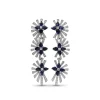 Stephen Dweck Sunray Sapphire 4.50ct and Diamond 1.27ct Earring in 18K White Gold< Earrings