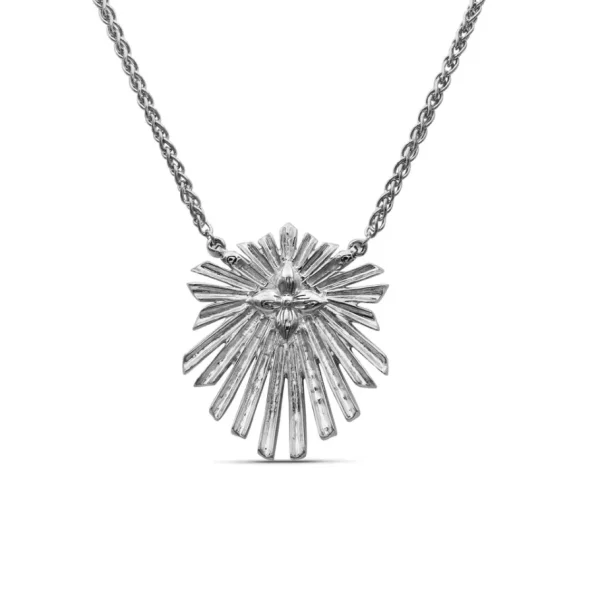 Stephen Dweck Sunray Sapphire 0.80ct and Diamond 1.35ct Pendant in 18K Gold< Necklace