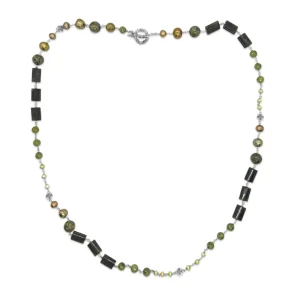 Stephen Dweck Terraquatic Multi Size Multi Stones Necklace in Sterling Silver< Necklace