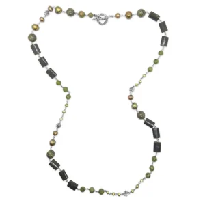 Stephen Dweck Terraquatic Multi Size Multi Stones Necklace in Sterling Silver< Necklace