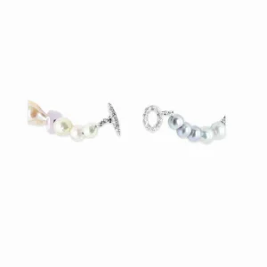 Stephen Dweck TerrAquatic Multi-Hued Pearls Herkimer Diamonds Galactical Smoky and Lavender Moon Quartz Various Agates and Chalcydony Necklace in Sterling Silver - 21.5In/54Cm< Necklace