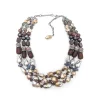 Stephen Dweck Terraquatic Natural Pearls Moonstones Agate, Ruby Stone, Adventurine, Lepidolite, Drusy Quartz Sterling Silver Necklace< Necklace