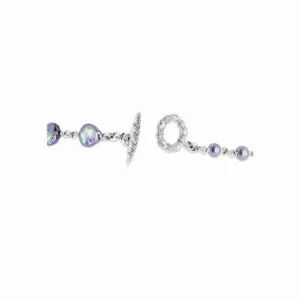 Stephen Dweck Terraquatic Pearl Amethyst and Smoky Quartz Necklace in Sterling Silver< Necklace