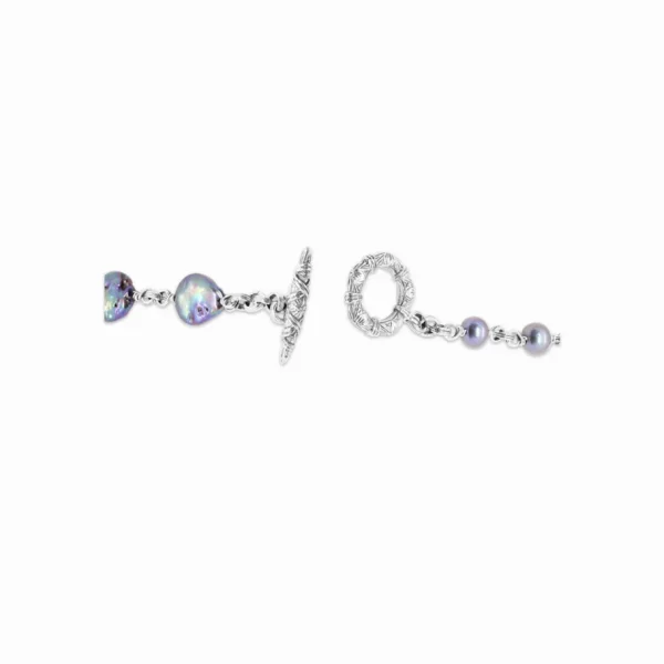 Stephen Dweck Terraquatic Pearl Amethyst and Smoky Quartz Necklace in Sterling Silver< Necklace